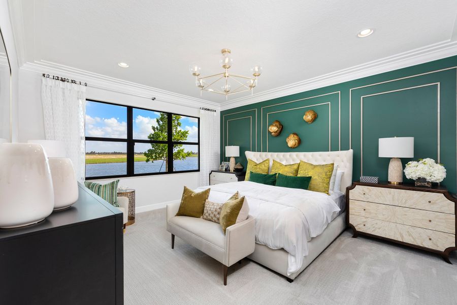 Representative furnished interior of a home built from the Tribeca by GL Homes in Valencia Parc at Riverland, Port St. Lucie (Image 20).