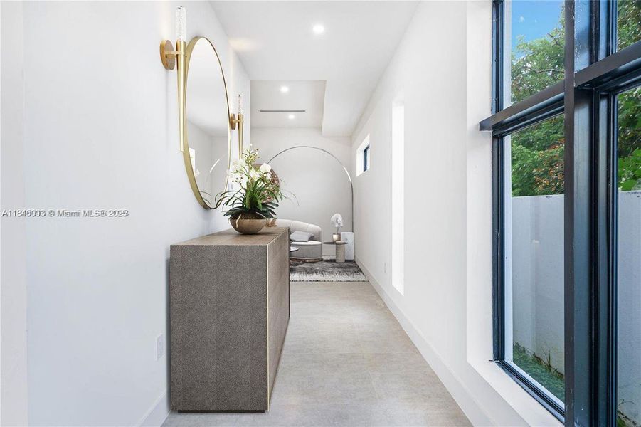 Furnished interior view inside a new home in , Miami (Image 8).