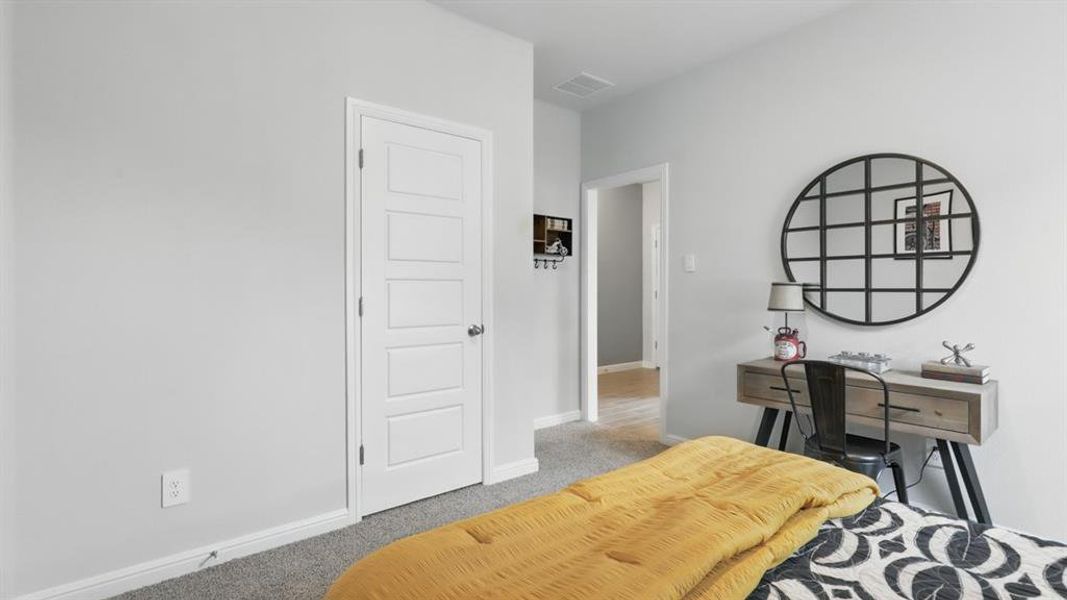 Furnished interior view inside a new home in Monarch at the Meadows, Denton (Image 9). Furnished interior view inside a new home in Monarch at the Meadows, Denton (Image 9).