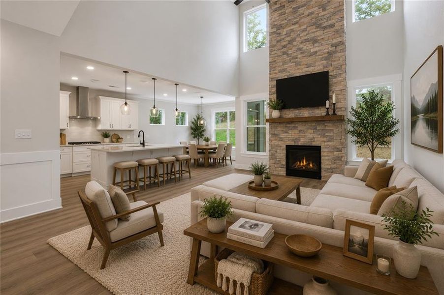 Furnished interior view inside a new home in Arbor West, Dawsonville (Image 18).