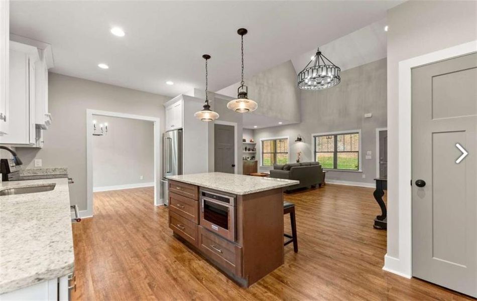 Furnished interior view inside a new home in , Cleveland (Image 9).