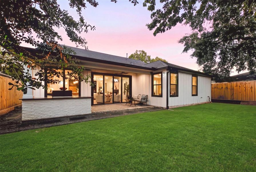 Full gutter system and French drains provide thoughtful drainage and added functionality around the property. The property is already prepared for a future whole-home generator, with gas service pulled and a dedicated slab poured.