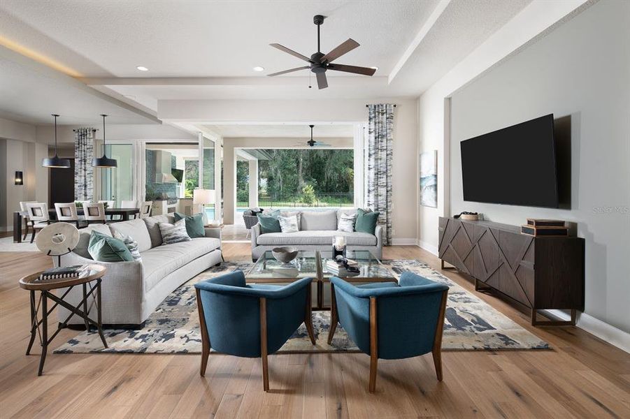 Great room. Previously built Grayton model. This listing is pre-construction. Great room. Previously built Grayton model. This listing is pre-construction.