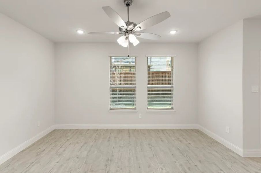 Front exterior of a new home in Sereno Oaks at Buckner Terrace, Dallas, TX, highlighting curb appeal (Image 23).