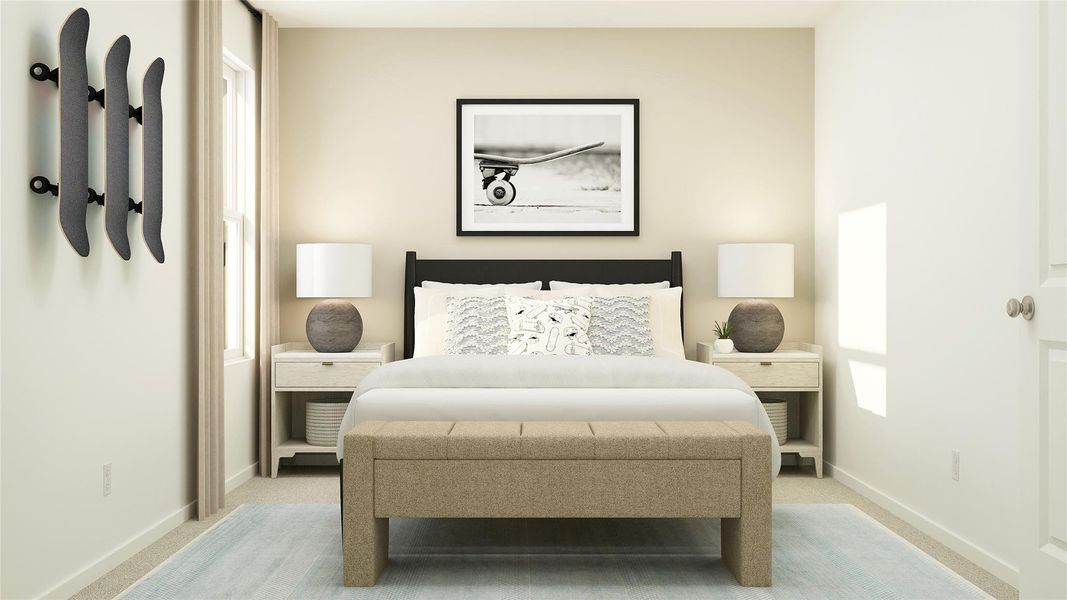 Furnished interior view inside a new home in Meadowlark Preserve: Lonestar Collection, Pflugerville (Image 4).