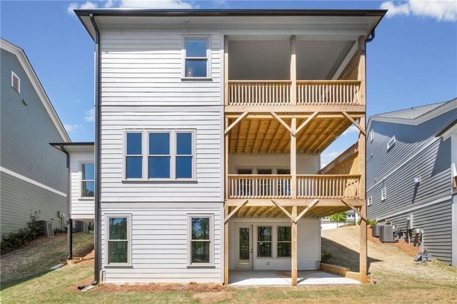 Exterior details and patio area of a home in , Canton (Image 21).