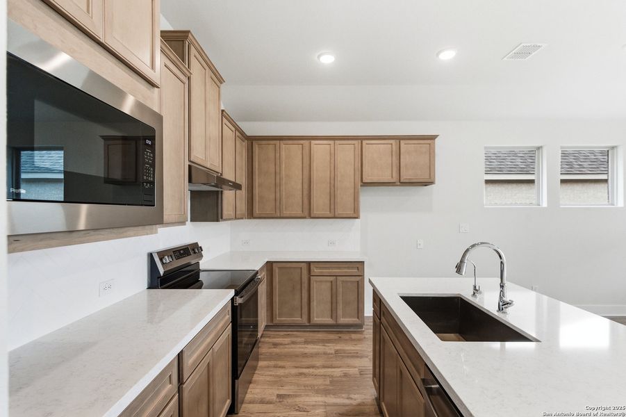 Furnished interior view inside a new home in Alsatian Oaks, Castroville (Image 8).
