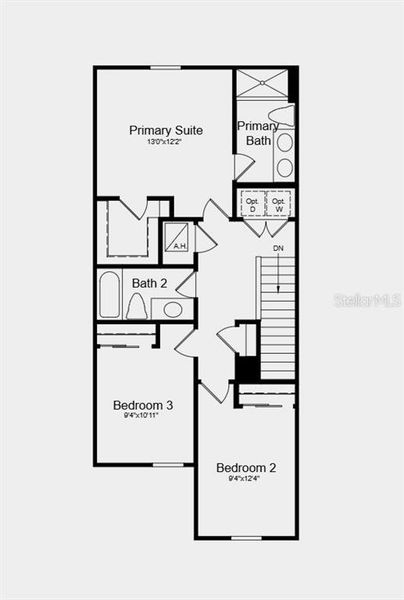2D floor plan layout of this home in Skye Ranch Community Group Page, Sarasota, FL (Image 3).