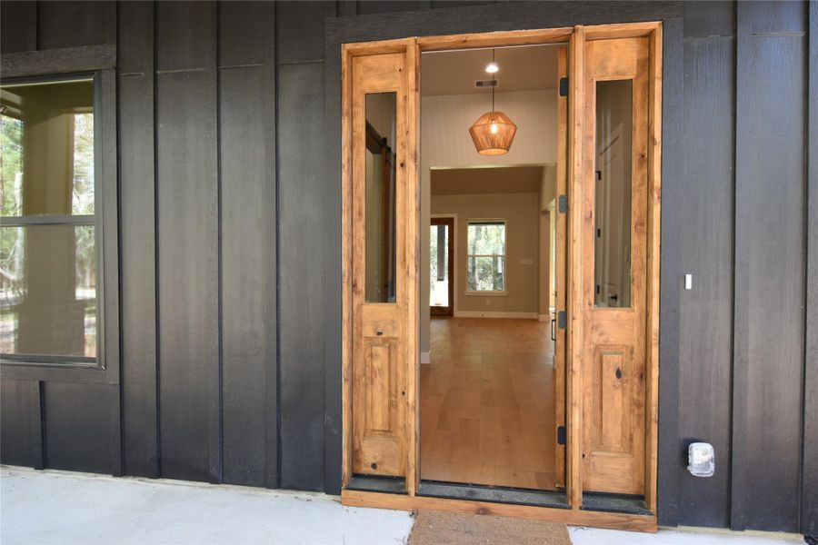 Exterior details and patio area of a home in , Conroe (Image 25).