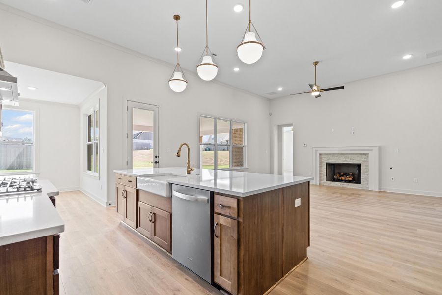 Furnished interior view inside a new home in White Oak, Arlington (Image 9). Furnished interior view inside a new home in White Oak, Arlington (Image 9).