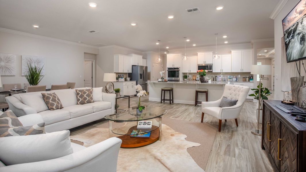 Representative furnished interior of a home built from the Livorno by Maronda Homes in Coastal Communities, Edgewater (Image 33).