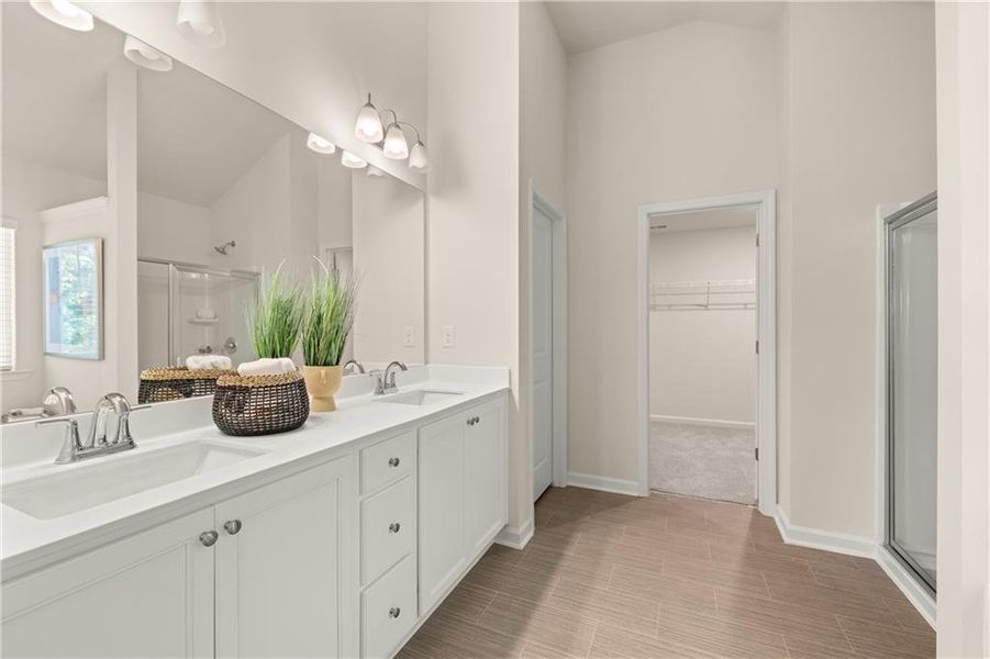 Furnished interior view inside a new home in Cascade Ridge at Niskey Lake, Atlanta (Image 29).