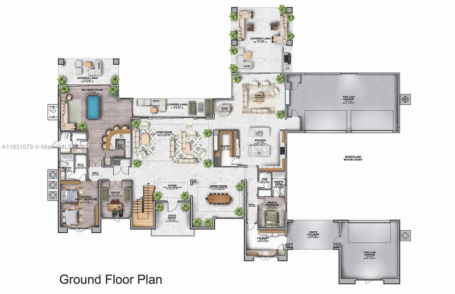 Floor plan of Delano model.