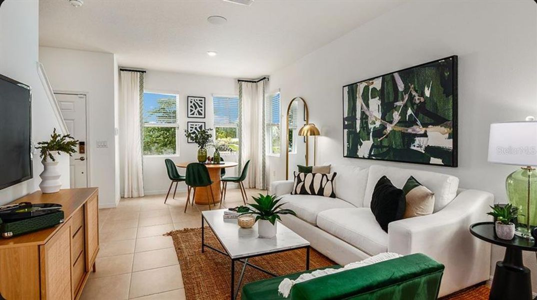 Furnished interior view inside a new home in Skye Ranch Community Group Page, Sarasota (Image 10). Furnished interior view inside a new home in Skye Ranch Community Group Page, Sarasota (Image 10).
