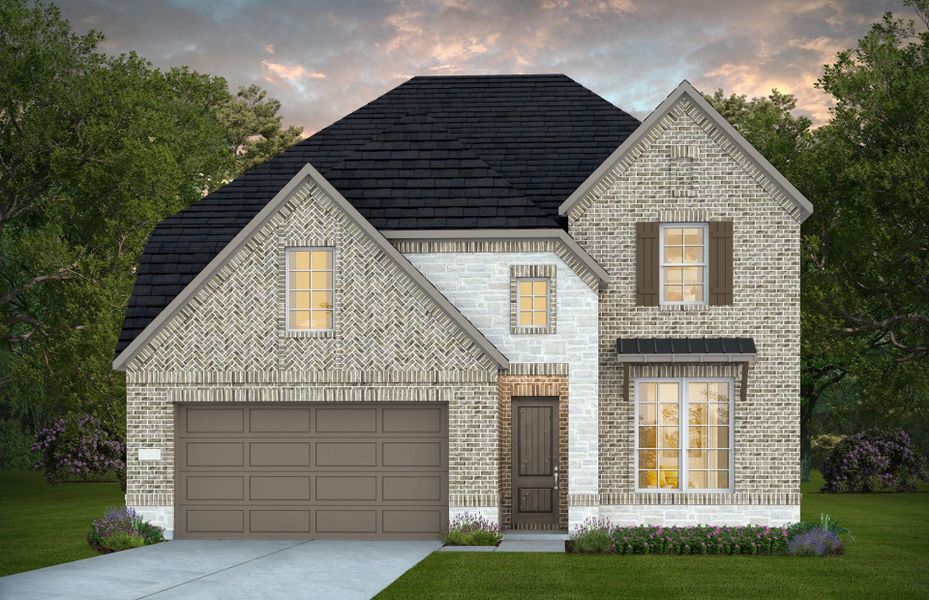 Representative exterior photo of a completed home built from the Hillsboro by Pulte Homes in Blue Creek Trails, Richmond, TX (Image 15). Representative exterior photo of a completed home built from the Hillsboro by Pulte Homes in Blue Creek Trails, Richmond, TX (Image 15).
