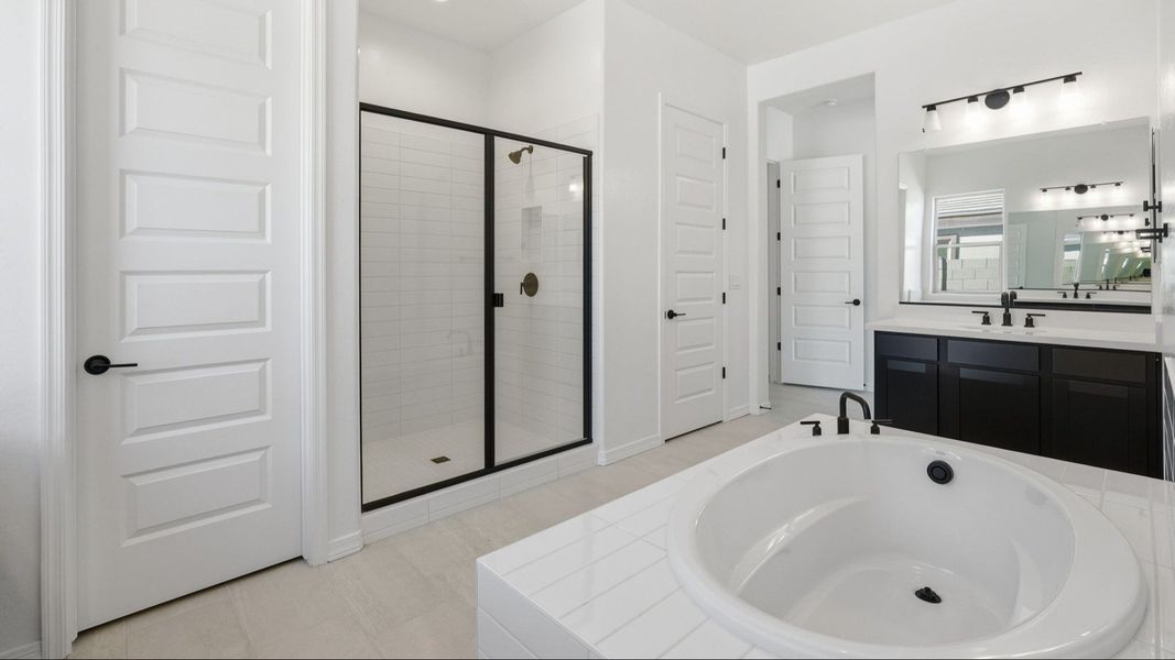Furnished interior view inside a new home in Arroyo Seco - Palazzo, Buckeye (Image 4).