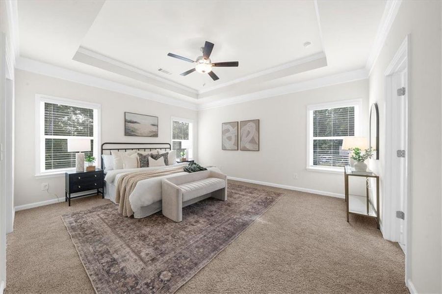 Furnished interior view inside a new home in River Rock, Ball Ground (Image 45).