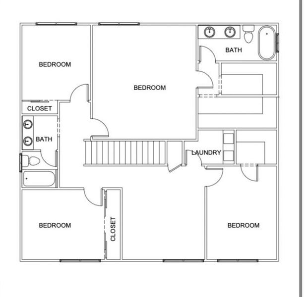 2D floor plan layout of this home in , Hampton, GA (Image 5).