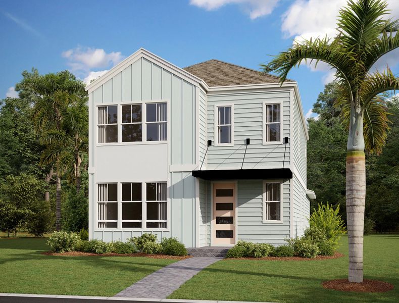 Representative exterior photo of a completed home built from the Chambord II by Ashton Woods in Weslyn Park Single Family, St. Cloud, FL (Image 21). Representative exterior photo of a completed home built from the Chambord II by Ashton Woods in Weslyn Park Single Family, St. Cloud, FL (Image 21).