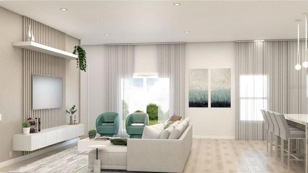 Furnished interior view inside a new home in , North Port (Image 16). Furnished interior view inside a new home in , North Port (Image 16).