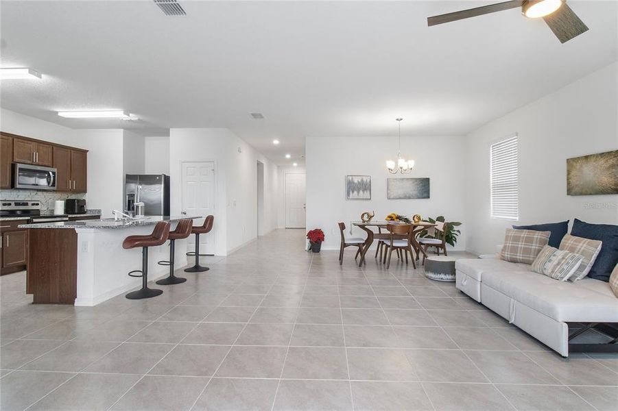 Furnished interior view inside a new home in , Davenport (Image 9).