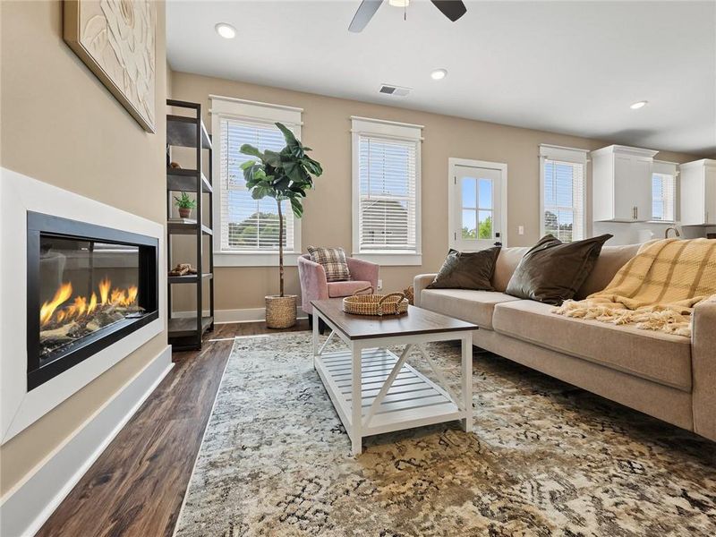 Furnished interior view inside a new home in , Austell (Image 29).