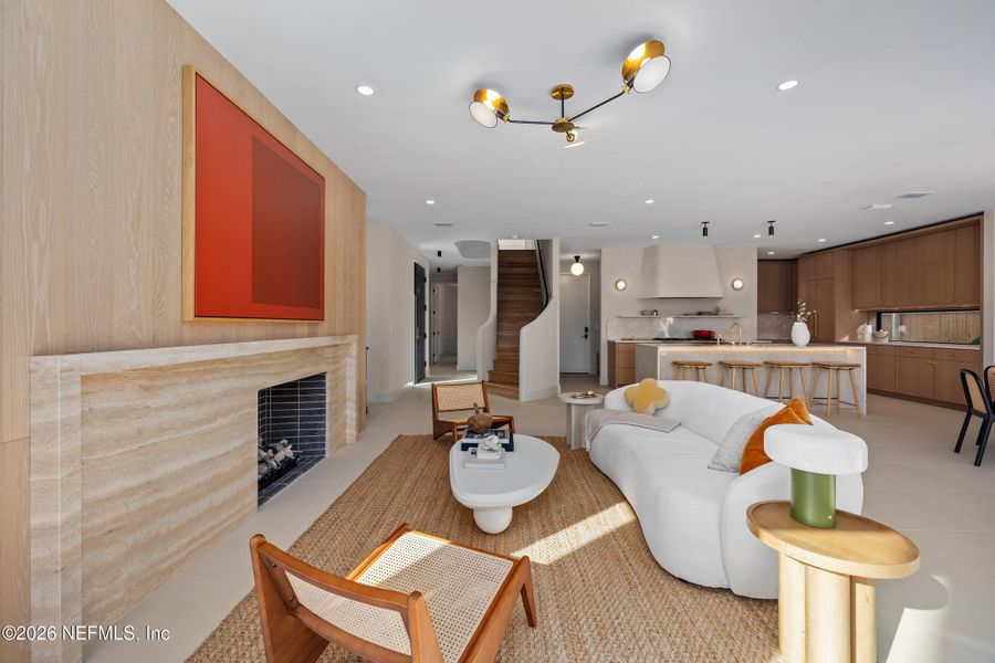 Furnished interior view inside a new home in , Atlantic Beach (Image 12).