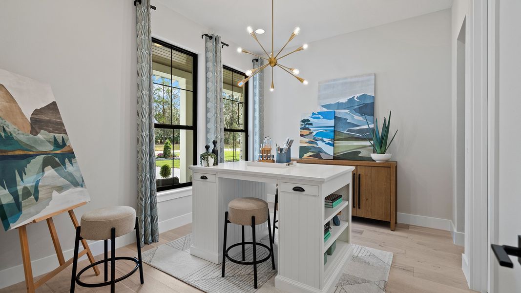 Furnished interior view inside a new home in Southern Hills 80', Brooksville (Image 6).