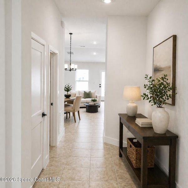 Furnished interior view inside a new home in St. John's Preserve, Palm Bay (Image 8).