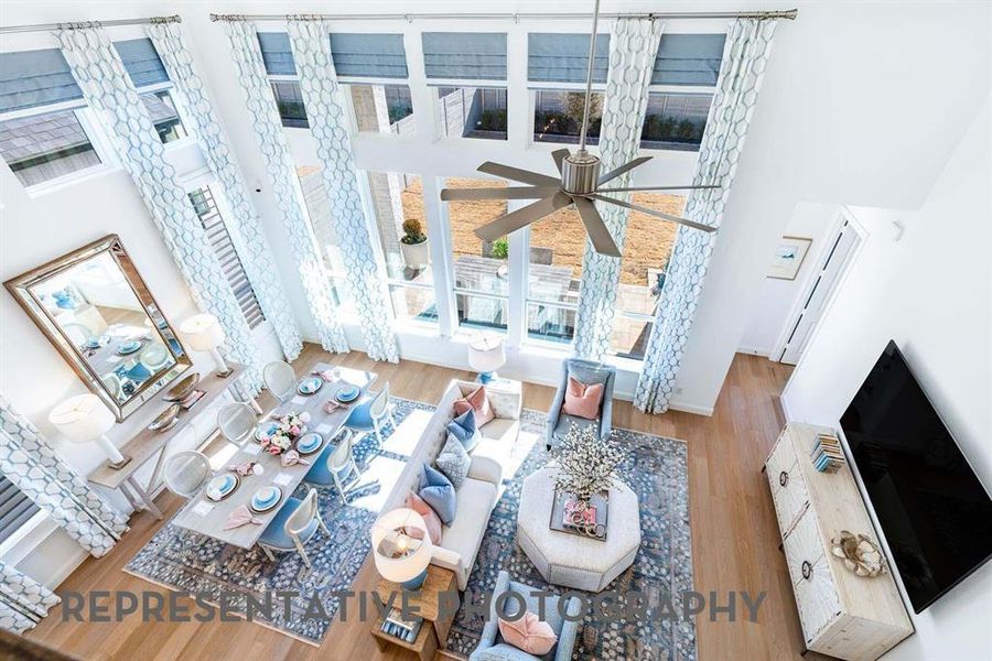 Furnished interior view inside a new home in Star Trail, Prosper (Image 3).