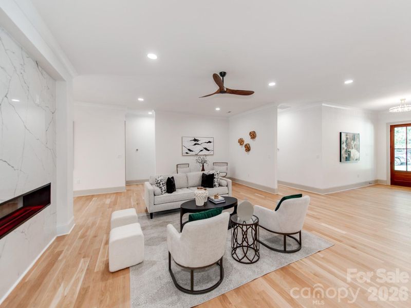 Furnished interior view inside a new home in , Charlotte (Image 8).