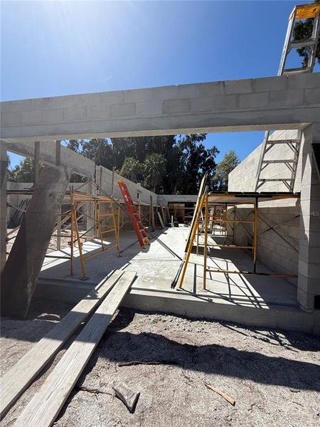 In-progress construction of a new home in , Sarasota, FL (Image 7).