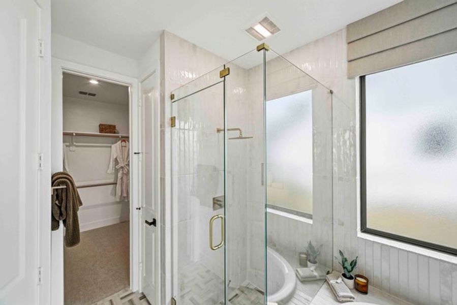 Furnished interior view inside a new home in Bridgeland 45', 50', 70', Cypress (Image 29).