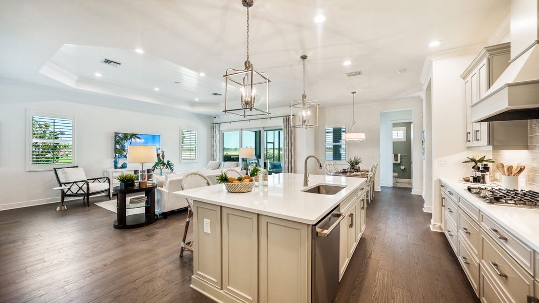 Furnished interior view inside a new home in SkySail, Naples (Image 13).