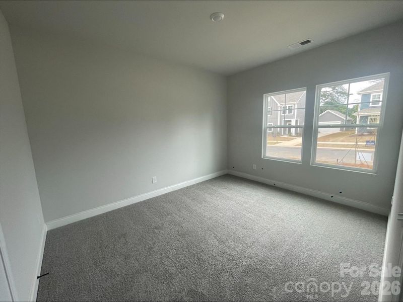 First floor guest suite with walk in closet