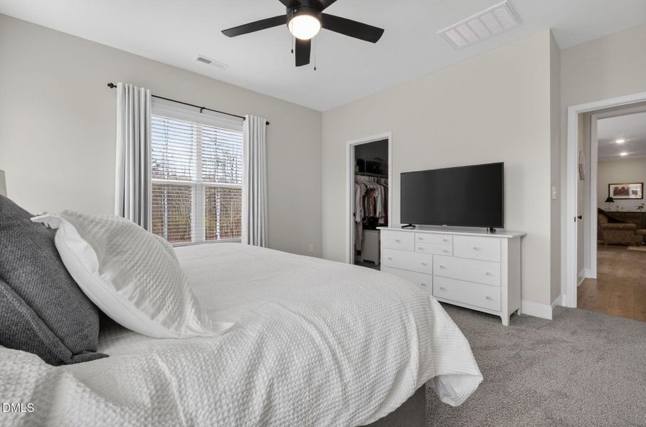 Spacious walk-in closet