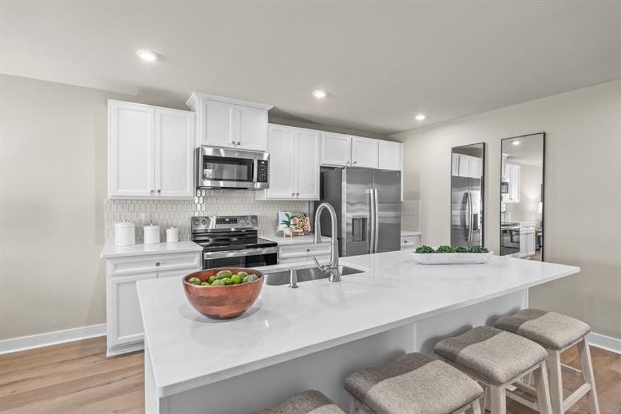 Representative furnished interior of a home built from the NEW - Dunmore by Ryan Homes in Middle Creek Village, Bolivia (Image 5).