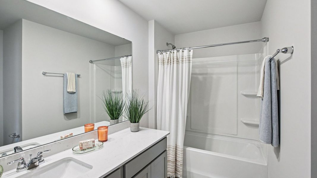 Furnished interior view inside a new home in The Parks, White House (Image 26).