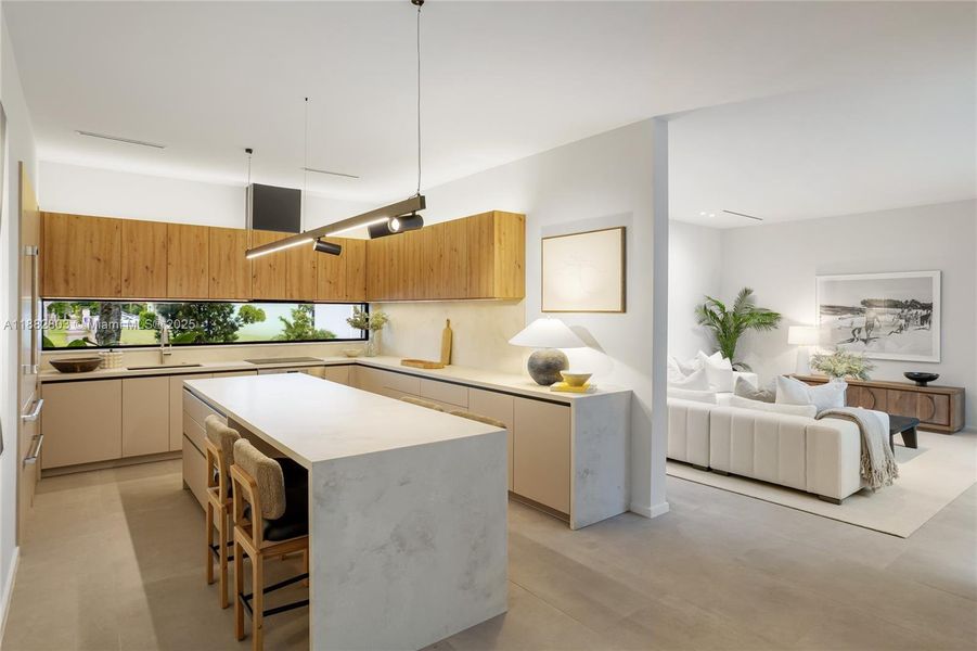 Furnished interior view inside a new home in , Miami (Image 13). Furnished interior view inside a new home in , Miami (Image 13).