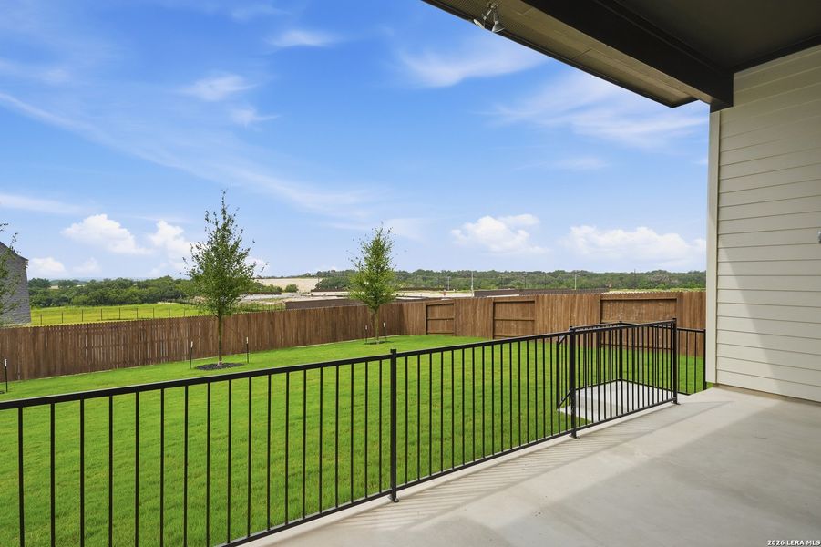 Exterior details and patio area of a home in Prominence Urban, San Antonio (Image 30).