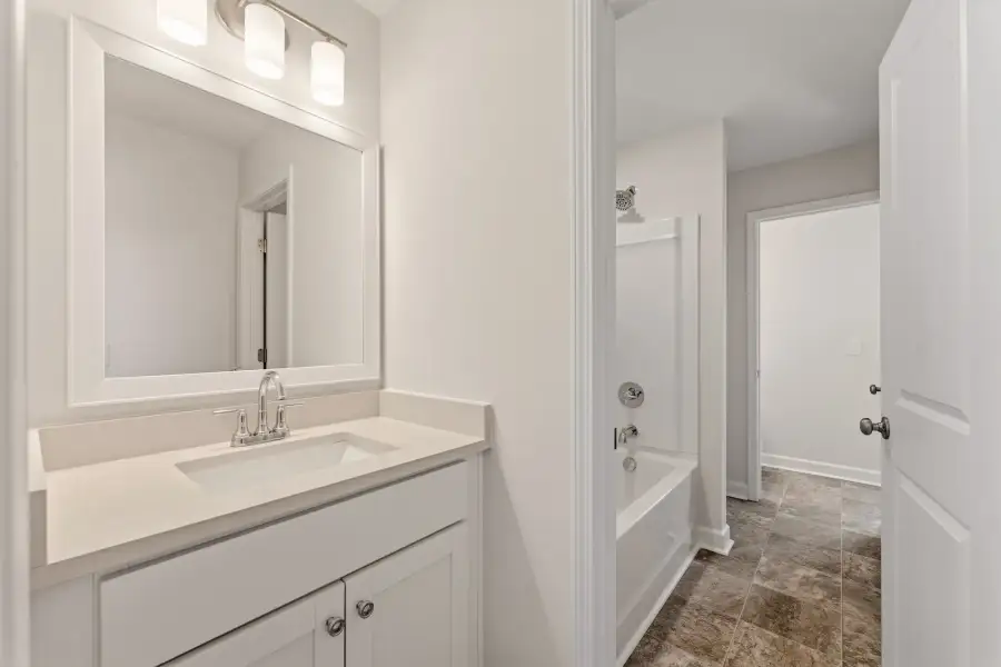 Furnished interior view inside a new home in Ridgecrest at Midway, Anderson (Image 13).