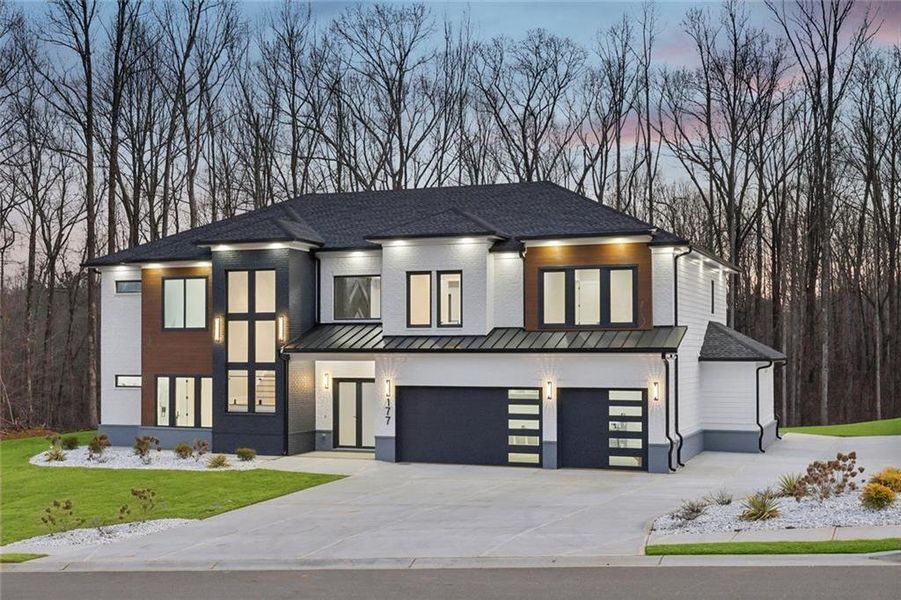 Front exterior of a new home in , Auburn, GA, highlighting curb appeal (Image 28).