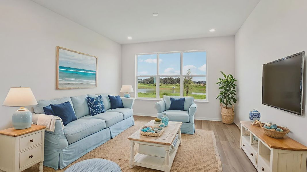 The Virtually Staged Living Room