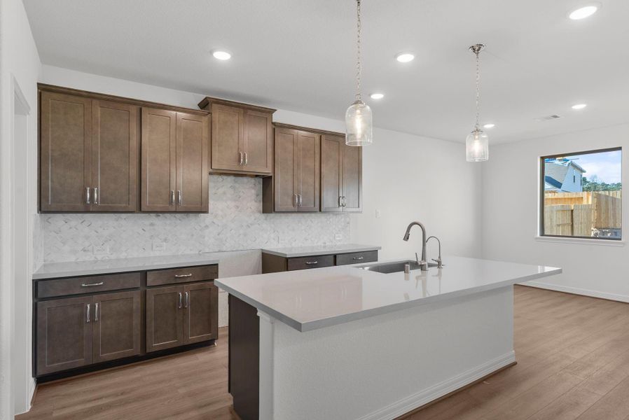Furnished interior view inside a new home in Cedar Pointe, Crosby (Image 11).