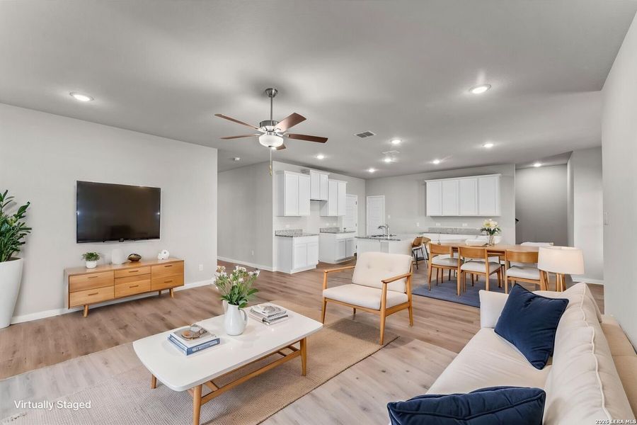 Furnished interior view inside a new home in Agave, San Antonio (Image 5).