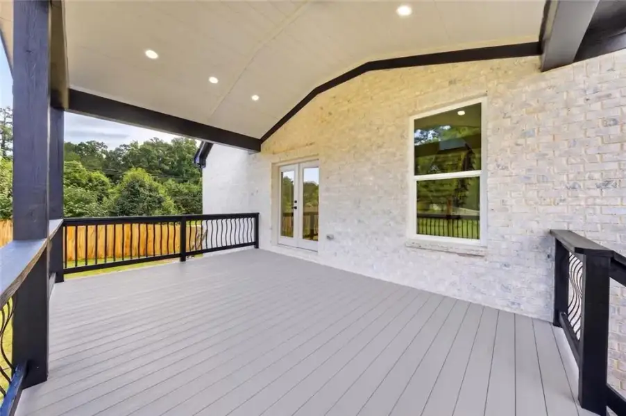 Exterior details and patio area of a home in , Loganville (Image 24).