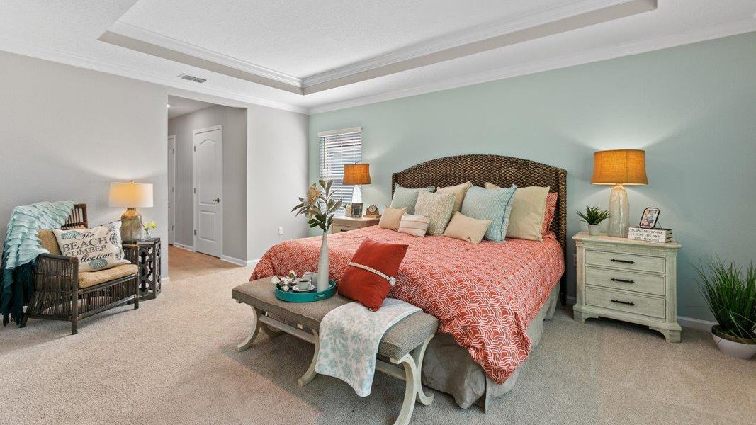 Representative furnished interior of a home built from the DALTON by D.R. Horton in American Village, Palm Coast (Image 12).