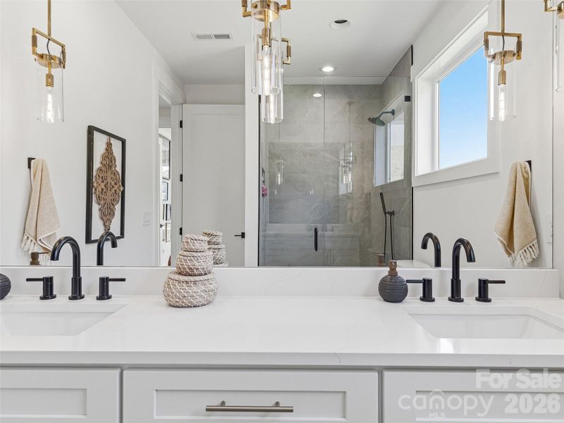 Shared Bath with Dual Vanity