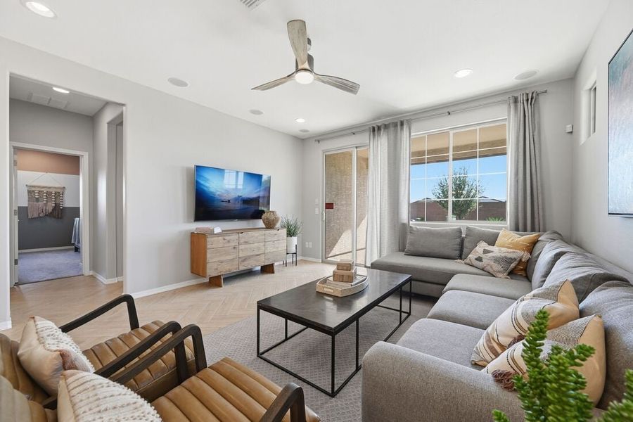 Representative furnished interior of a home built from the Harlow by Taylor Morrison in La Mira Discovery Collection, Mesa (Image 11).