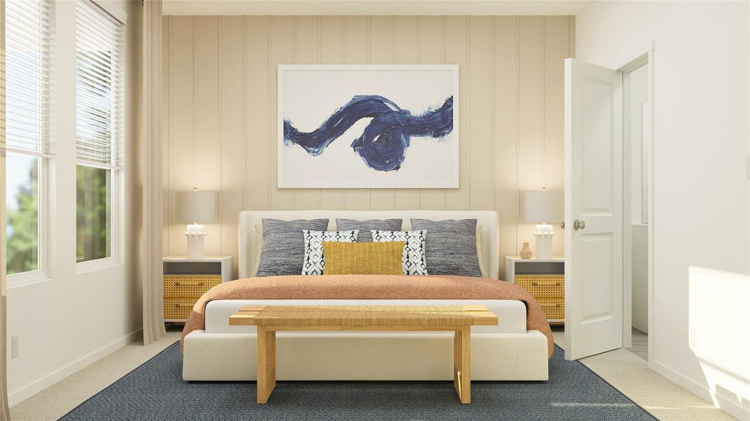 Furnished interior view inside a new home in Moore Landing, Magnolia (Image 8).